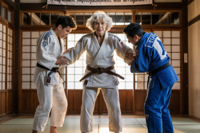 Ils se moquent d’elle avec du judo ; 10 secondes plus tard, la légende réapparaît, réduisant impitoyablement leur arrogance !