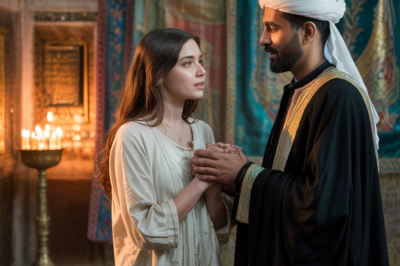 Une jeune fille de 15 ans pleure lorsqu’elle épouse un religieux arabe, mais lorsqu’il dit « oui », il révèle un secret caché à sa famille depuis des millénaires