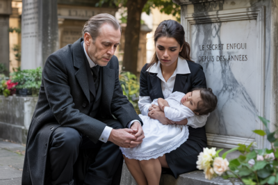 Le milliardaire Lachaise se rend sur la tombe de son fils et trouve une serveuse en pleurs avec un enfant.