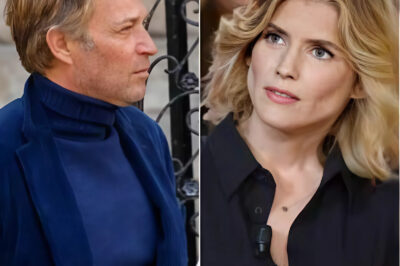 Laurent Delahousse, un papa de 50 ans, a appris à emmailloter son premier fils pour la première fois !